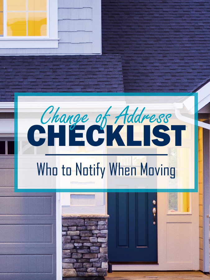 chnage of address checklist